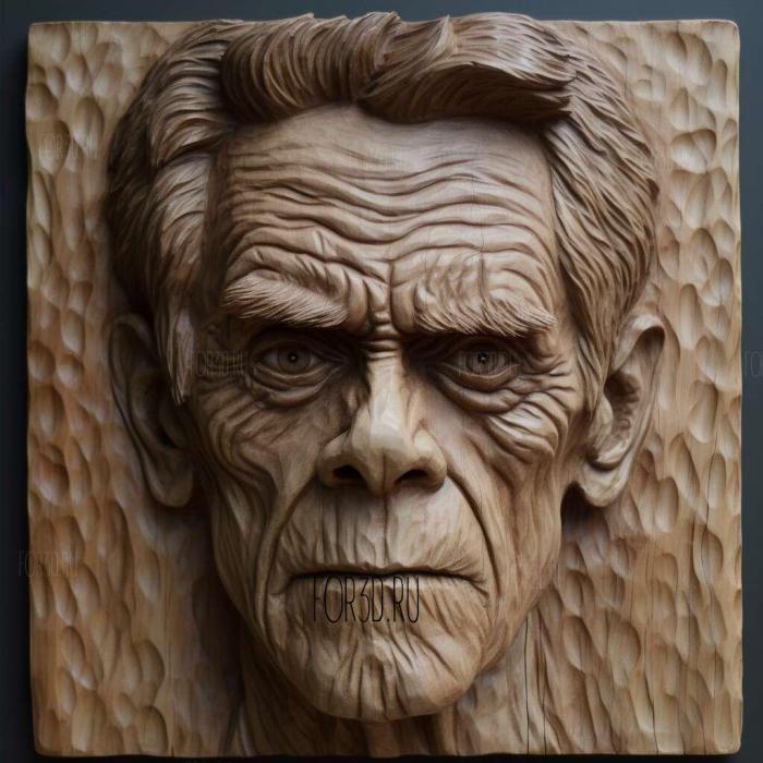 willem dafoe 2 stl model for CNC